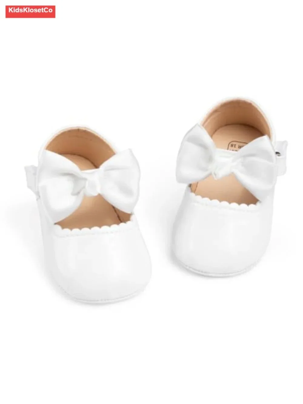 Infant Baby Girls Mary Jane Flats Non-Slip Soft Sole Prewalker Princess Dress